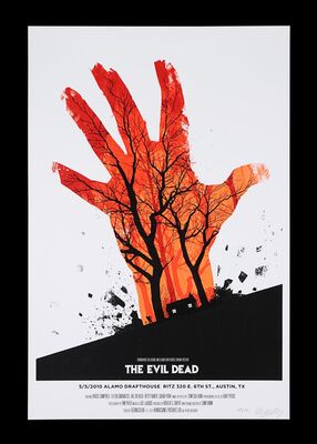 Lot #236 - EVIL DEAD (1981) - Signed and Hand-numbered Limited Edition Mondo Poster, 2010