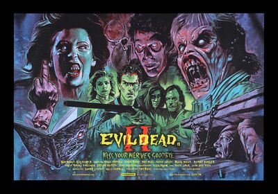 Lot #239 - EVIL DEAD 2 (1987) - Signed and Hand-numbered Limited Edition Private Commission Lithograph, 2015