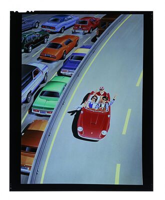 Lot #247 - FERRIS BUELLER'S DAY OFF (1986) - Poster Artwork Transparency
