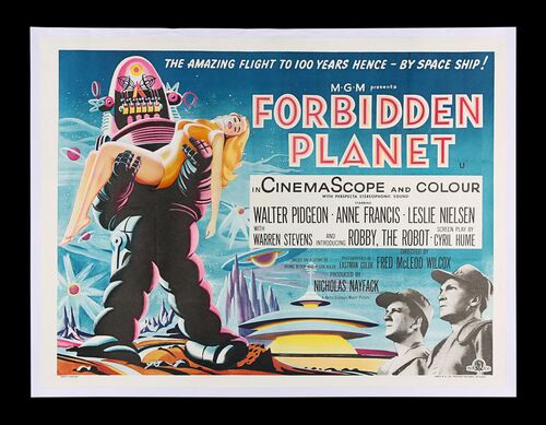 Lot #263 - FORBIDDEN PLANET (1956) - UK Quad, 1956