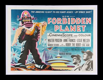 Lot #263 - FORBIDDEN PLANET (1956) - UK Quad, 1956