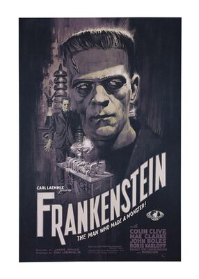 Lot #266 - FRANKENSTEIN (1931) - Hand-numbered Limited Edition Vice Press Bottleneck Gallery Variant Print, 2020