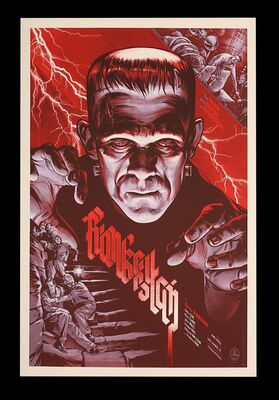 Lot #267 - FRANKENSTEIN (1931) - Hand-numbered Limited Edition Mondo Print, 2012