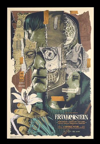 Lot #268 - FRANKENSTEIN (1931) - Hand-numbered Limited Edition Vice Press and Bottleneck Gallery Print, 2020