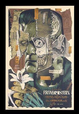 Lot #268 - FRANKENSTEIN (1931) - Hand-numbered Limited Edition Vice Press and Bottleneck Gallery Print, 2020