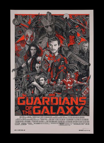 Lot #297 - GUARDIANS OF THE GALAXY (2014) - Signed and Numbered Limited Edition Mondo Print, 2014