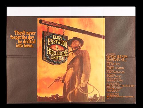 Lot #323 - HIGH PLAINS DRIFTER (1973) - UK Quad, 1973