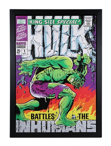 Lot #332 - THE INCREDIBLE HULK COMICS (2013) - Limited Edition Print Autographed by Stan Lee, 2013