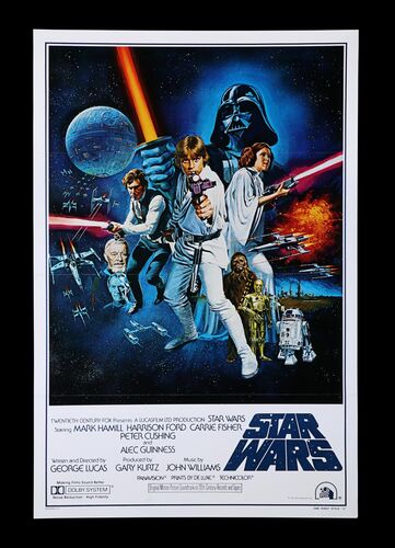 Lot #336 - STAR WARS: EP IV - A NEW HOPE (1977) - Howard Kazanjian Collection: US One-Sheet - Style C, 1977