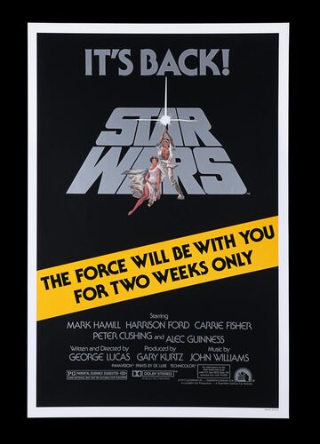Lot #337 - STAR WARS: EP IV - A NEW HOPE (1977) - Howard Kazanjian Collection: US One-Sheet, 1977