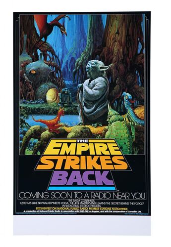 Lot #338 - STAR WARS: EP V - THE EMPIRE STRIKES BACK (1980) - Howard Kazanjian Collection: US National Public Radio Poster, 1982