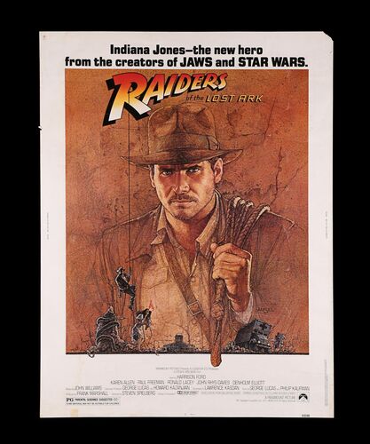 Lot #341 - RAIDERS OF THE LOST ARK (1981) - British 60 x 40 Film Poster, 1981