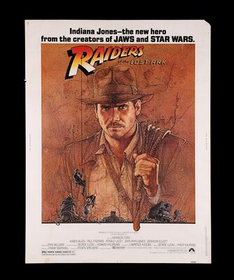 Lot #341 - RAIDERS OF THE LOST ARK (1981) - British 60 x 40 Film Poster, 1981