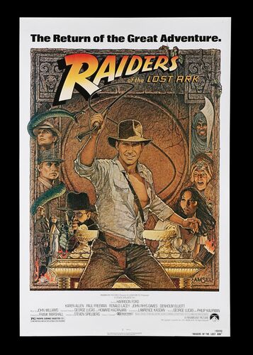 Lot #342 - RAIDERS OF THE LOST ARK (1981) - US One-Sheet, 1982