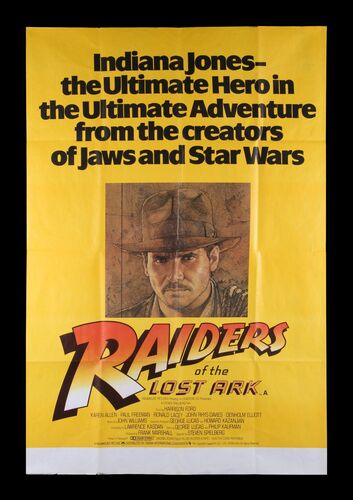 Lot #343 - RAIDERS OF THE LOST ARK (1981) - British 60 x 40 Film Poster, 1981