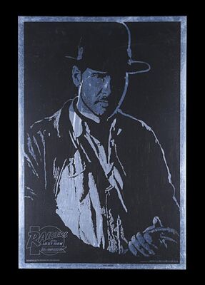 Lot #344 - RAIDERS OF THE LOST ARK (1981) - US Kilian Anniversary One-Sheet - 1991