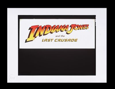 Lot #354 - INDIANA JONES AND THE LAST CRUSADE (1989) - FEREF ARCHIVE: Original Transparency with 1 of 1 Proof Print, 2021 and Royal Charity Premiere Brochure, 1989