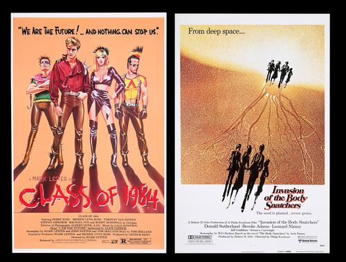Lot #357 - INVASION OF THE BODY SNATCHERS (1978) AND CLASS OF '84 (1982) - Two US One-Sheets, 1978, 1982