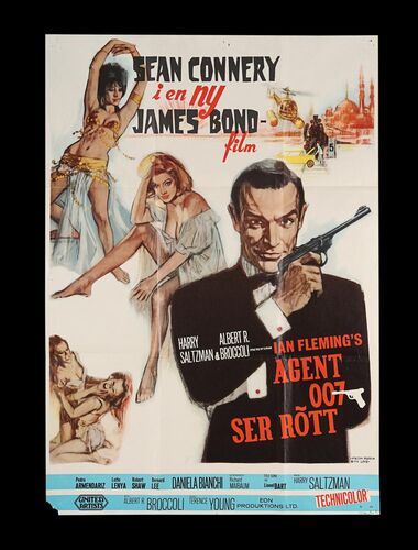 Lot #369 - JAMES BOND: FROM RUSSIA WITH LOVE (1963) - Carter-Jones Collection: Swedish One-Sheet, 1964