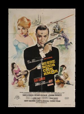 Lot #370 - JAMES BOND: FROM RUSSIA WITH LOVE (1963) - Carter-Jones Collection: Spanish One-Sheet, 1964