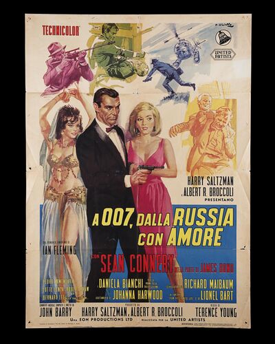 Lot #371 - JAMES BOND: FROM RUSSIA WITH LOVE (1963) - Italian One-Panel (2-Fogli), 1964