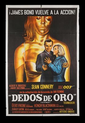 Lot #375 - JAMES BOND: GOLDFINGER (1964) - Argentinian One-Sheet, 1964