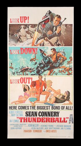 Lot #383 - JAMES BOND: THUNDERBALL (1965) - US Three-Sheet, 1965