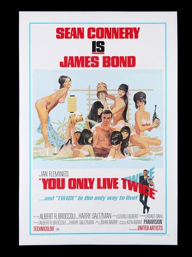 Lot #386 - JAMES BOND: YOU ONLY LIVE TWICE (1967) - Style C US One-Sheet, 1967