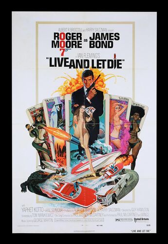 Lot #394 - JAMES BOND: LIVE AND LET DIE (1973) - US One-Sheet, 1973