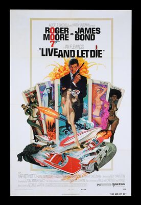 Lot #394 - JAMES BOND: LIVE AND LET DIE (1973) - US One-Sheet, 1973