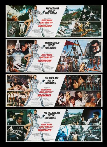 Lot #399 - JAMES BOND: MOONRAKER (1979) - Set of Four US Banner Posters, 1979