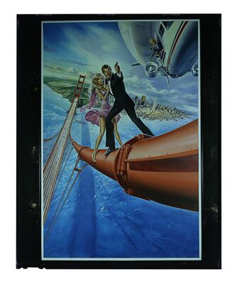 Lot #405 - JAMES BOND: A VIEW TO A KILL (1985) - Poster Artwork Transparency