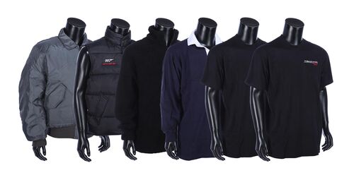 Lot #406 - JAMES BOND: THE WORLD IS NOT ENOUGH (1999) - Set of Cast and Crew Clothing, 1999
