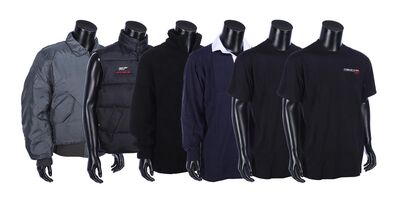 Lot #406 - JAMES BOND: THE WORLD IS NOT ENOUGH (1999) - Set of Cast and Crew Clothing, 1999