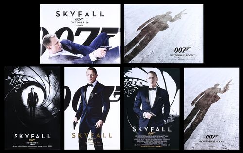Lot #411 - QUANTUM OF SOLACE (2008), SKYFALL (2012) - Six UK Quads and One-Sheets, 2008, 2012