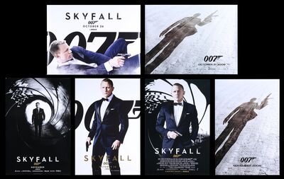 Lot #411 - QUANTUM OF SOLACE (2008), SKYFALL (2012) - Six UK Quads and One-Sheets, 2008, 2012
