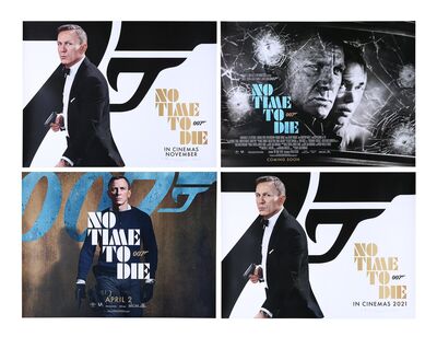 Lot #419 - JAMES BOND: NO TIME TO DIE (2021) - Four UK Quads, 2020