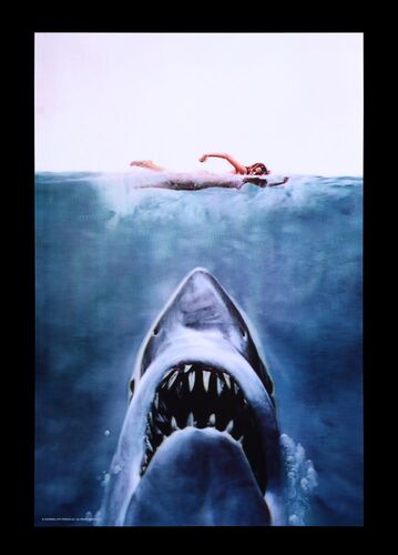 Lot #435 - JAWS (1975) - Bottleneck Gallery 3D Lenticular One-Sheet, 2020