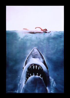 Lot #435 - JAWS (1975) - Bottleneck Gallery 3D Lenticular One-Sheet, 2020