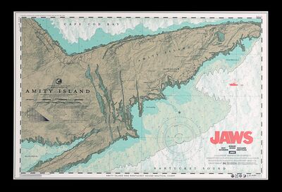 Lot #438 - JAWS (1975) - Hand-numbered Limited Edition Vice Press and Bottleneck Gallery Print, 2019