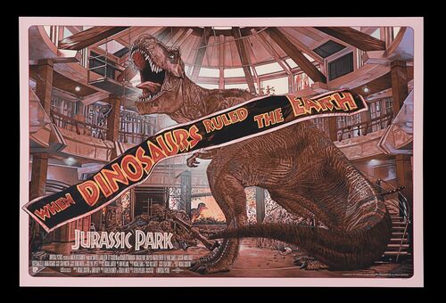 Lot #455 - JURASSIC PARK (1993) - Hand-Numbered Bottleneck Gallery and Vice Press Limited Edition Print, 2021