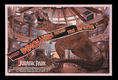 Lot #455 - JURASSIC PARK (1993) - Hand-Numbered Bottleneck Gallery and Vice Press Limited Edition Print, 2021