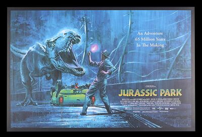 Lot #456 - JURASSIC PARK (1993) - Hand-numbered Limited Edition Vice Press and Bottleneck Gallery Print, 2019