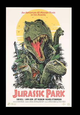 Lot #457 - JURASSIC PARK (1993) - Hand-Numbered Limited Edition Mondo Print, 2019