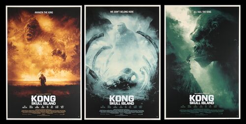 Lot #471 - KONG: SKULL ISLAND (2017) - Set of Three Signed and Matching Numbered Limited Edition Prints, 2017