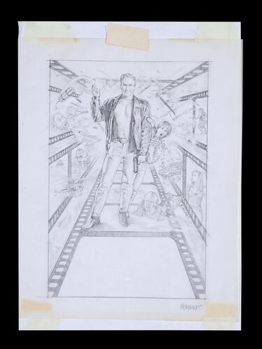 Lot #476 - LAST ACTION HERO (1993) - Original Concept Artwork, 1993