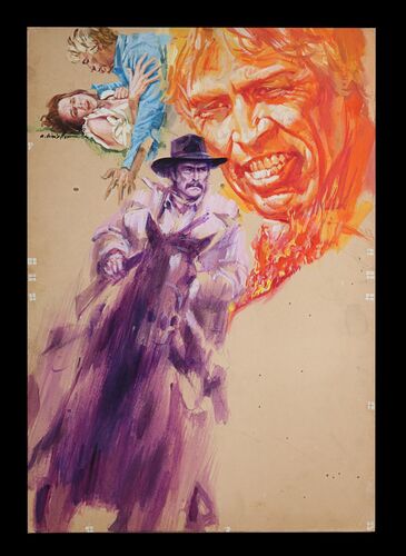 Lot #477 - THE LAST HARD MEN (1976) - Original Final Italian Poster Artwork and Italian Locandina, 1976