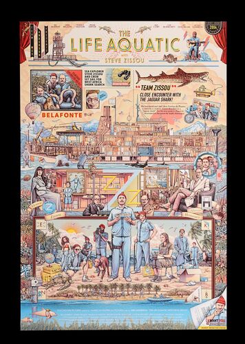 Lot #491 - THE LIFE AQUATIC WITH STEVE ZISSOU (2004) - Hand-numbered Limited Edition Print, 2020