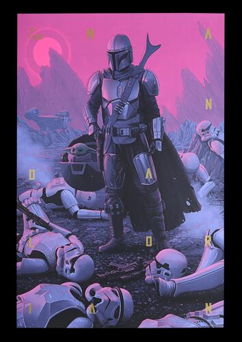Lot #505 - THE MANDALORIAN (2019) - Hand-numbered Limited Edition Officially Licensed Print, 2020