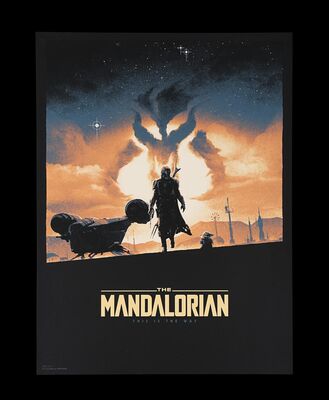 Lot #506 - THE MANDALORIAN (2019) - Hand-numbered Limited Edition Bottleneck Gallery Print, 2020